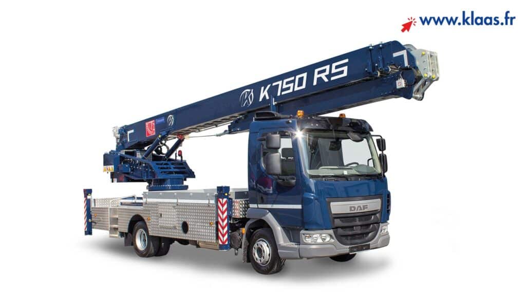 Location grue mobile sur camion Klaas K750 36 m